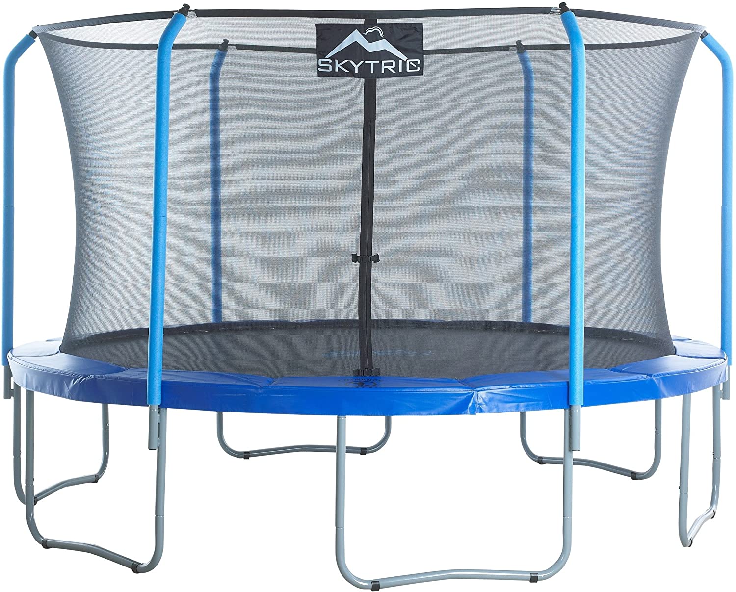 Skytric 13ft Large Trampoline with Top Ring Enclosure System, Safety Net, Jumping Mat
