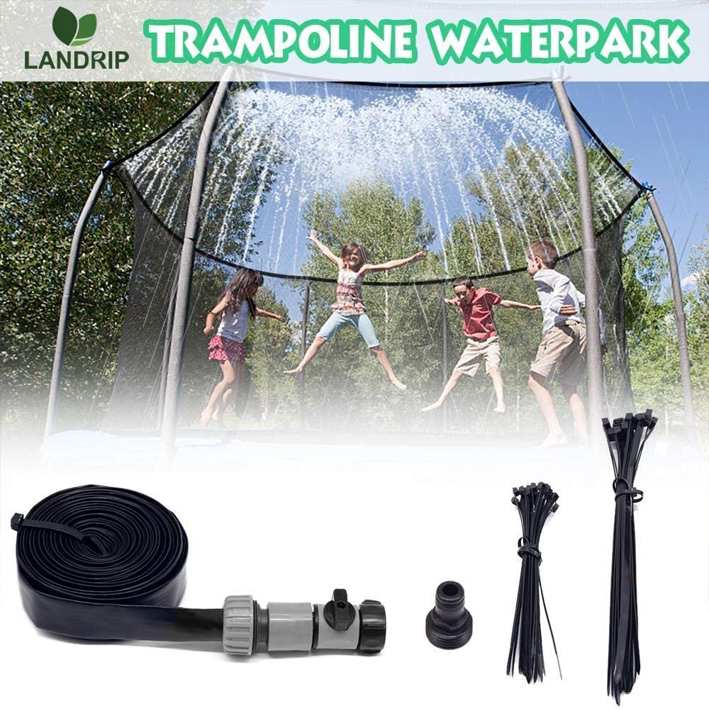 Landrip Trampoline Waterpark Outdoor Trampoline Sprinklers