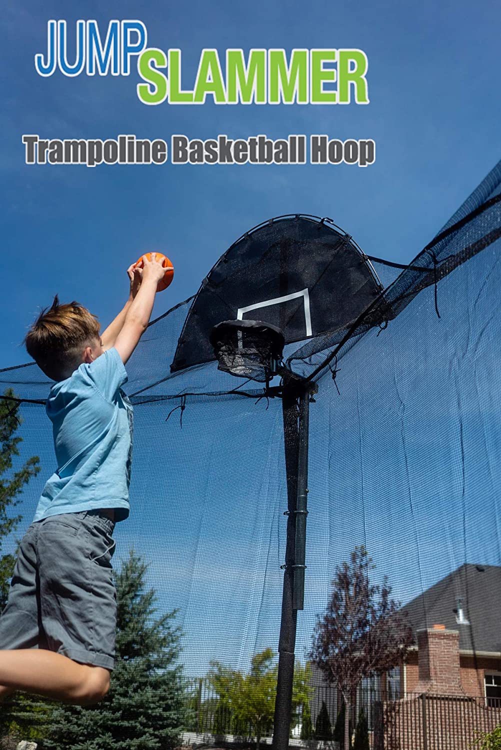 Trampoline Pro Jump Slammer, Trampoline Basketball Hoop
